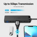 Vention Hub 4 Θυρών USB 3.0 με σύνδεση USB-C CHTBB