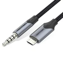 Cable VENTION Audio Micro USB Male to TRRS 3.5mm Male 2m Black