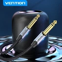 VENTION Καλώδιο ήχου Cotton Braided 6.5mm Male to Male 1M Gray Aluminum Alloy Type BASHF