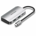 Vention USB Hub Type C to USB 3.0 x4 PD 100W TNBHB Gray
