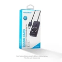 Vention USB 2.0 External Stereo Sound Adapter with Volume Control 0.5M Black ABS Type (CDRBD) (VENCDRBD)