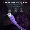Network Cable VENTION Cat 6A SFTP Industrial Flexible Patch Cable 0.2 m Purple