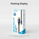 Vention Cotton Braided 8K Mini DisplayPort to DisplayPort Cable 1.5M Blue Aluminum Alloy Type (HCFLG) (VENHCFLG)
