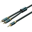VENTION Audio Cable 3 5mm Male to 2 RCA Male 3m Cotton Braided Green Copper Type BCSGI