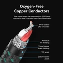 VENTION Audio Cable 3.5mm TRS Male to Male 0.5m Cotton Braided Green Copper Type
