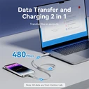 VENTION Καλώδιο USB C σε Lightning 1m Λευκό LAKWF