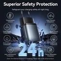 Vention Φορτιστής Χωρίς Καλώδιο GaN με Θύρα USB-A και Θύρα USB-C 30W Μαύρος