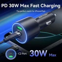 Vention Φορτιστής Αυτοκινήτου Three Port USB C C A 100W 30W 18W FFQB0 Black
