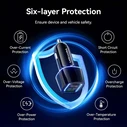 VENTION Φορτιστής Αυτοκινήτου Δύο Θυρών USB C και A 30W 18W Μαύρο ABS FFRB0