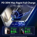 VENTION Φορτιστής Αυτοκινήτου Δύο Θυρών USB C και A 30W 18W Μαύρο ABS FFRB0