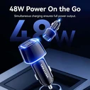 VENTION Φορτιστής Αυτοκινήτου Δύο Θυρών USB C και A 30W 18W Μαύρο ABS FFRB0