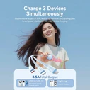 VENTION Καλώδιο Φόρτισης Retractable 3 σε 1 USB Type A σε USB C Lightning Purple