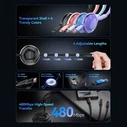 VENTION Καλώδιο Φόρτισης 3 in 1 USB 2 0 Type C Male to USB C Male USB C Male και Lightning Male 5A Retractable 1 1M Blue TRKSBE