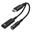 VENTION Αντάπτορας Ήχου USB C σε 3 5mm με DAC Black BIIBA