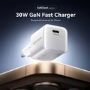 VENTION 1-Port USB C GaN Charger 30W EU Plug White