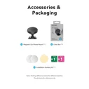 Car Accessories VENTION Magnetic Car Phone Mount Black 3M Adhesive Type KSLB0