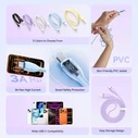 USB Cable Vention USB 2.0 A Male to C Male 3A 0.25m Black PVC Type CTWBC