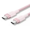 USB Cable Vention USB 2.0 Type C Male to Type C Male 5A 2M Pink Flexible PVC TRWPH