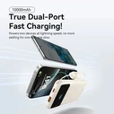 VENTION 10000mAh Power Bank (XGYB0-39-TY) 22.5W USB-C + USB-A Built-in Cable LED Display Black