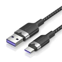 USB Cables Vention USB 2.0 A Male to C Male 6A Cable 2M Black Flexible PVC CWBBH