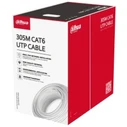 Καλώδιο CAT6 UTP 305m CCA Λευκό - Dahua (PFM922I-6UN-C-WHITE)