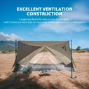Naturehike Mongar UL Camping Igloo Tent Beige 3-Season for 2 Persons 240x220x105 cm