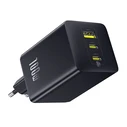 Φορτιστής τοίχου Baseus EnerFill FE11 100W (2x USB-C + 1x USB-A) - Μαύρος