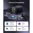 Φορτιστής τοίχου Baseus EnerFill FE11 100W (2x USB-C + 1x USB-A) - Μαύρος