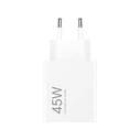 Xiaomi Φορτιστής 45W Nano Turbo 2-θύρες USB-C Λευκό (BHR087OEU)