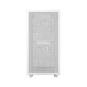 Deepcool CH360 Gaming Micro Tower PC Case with Side Window and RGB Lighting - White