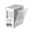 Deepcool CH360 Gaming Micro Tower PC Case with Side Window and RGB Lighting - White
