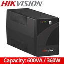Hikvision DS-UPS600-R UPS 600VA / 360W με 2 Schuko πρίζες