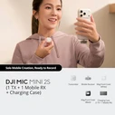 DJI Mic Mini 2S (1 πομπός + 1 λήπτης για κινητό + θήκη φόρτισης)