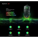 Havit MS1036 RGB Gaming Ποντίκι 7200 DPI Μαύρο