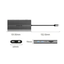 Orico XDR 12in1 USB-C Docking Station με 2x HDMI/DisplayPort 4K PD 100W Ethernet - Γκρι