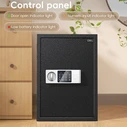 DELI 2 Way Digital Safe Full Steel Black