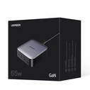 UGREEN Φορτιστής Ugreen Nexode CD327 2x USB-C 2x USB-A GaN 65W grey 90747B