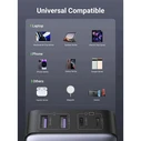 UGREEN Φορτιστής Ugreen Nexode CD327 2x USB-C 2x USB-A GaN 65W grey 90747B