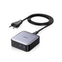 UGREEN Φορτιστής Ugreen Nexode CD327 2x USB-C 2x USB-A GaN 65W grey 90747B