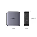 UGREEN Φορτιστής Ugreen Nexode CD327 2x USB-C 2x USB-A GaN 65W grey 90747B