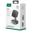 UGREEN Φορτιστής Ασύρματος 2 σε 1 για iPhone AirPods W256 20W Μαύρος με Καλώδιο USB C σε USB C 1m 35278