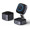 UGREEN Φορτιστής Ασύρματος 2 σε 1 για iPhone AirPods W256 20W Μαύρος με Καλώδιο USB C σε USB C 1m 35278