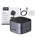 UGREEN Φορτιστής Ασύρματος 2 σε 1 για iPhone AirPods W256 20W Μαύρος με Καλώδιο USB C σε USB C 1m 35278
