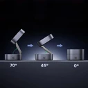 UGREEN Φορτιστής Ασύρματος 2 σε 1 για iPhone AirPods W256 20W Μαύρος με Καλώδιο USB C σε USB C 1m 35278