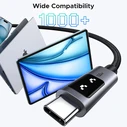 Ugreen Uno L509 100W USB-C to USB-C PD Fast Charging Cable LED 2m