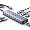 Ugreen CM512 USB-C Docking Station με HDMI 4K PD Ethernet Γκρί