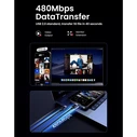 UGREEN Καλώδιο USB C σε USB C Power Delivery PD 240W 1m 480Mbps Star Gray