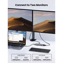 UGREEN Μετατροπέας Hub USB C CM639 11 σε 1 HDMI VGA 2x USB C 3.2 2x USB SD TF RJ45 AUX 3.5mm PD 4K 60Hz 45520