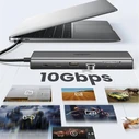 UGREEN Μετατροπέας Hub USB C CM639 11 σε 1 HDMI VGA 2x USB C 3.2 2x USB SD TF RJ45 AUX 3.5mm PD 4K 60Hz 45520