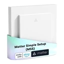 Meross Χωνευτός Διακόπτης Τοίχου Wi‑Fi για Ρολά MRS105MA‑EU (55×55 mm)